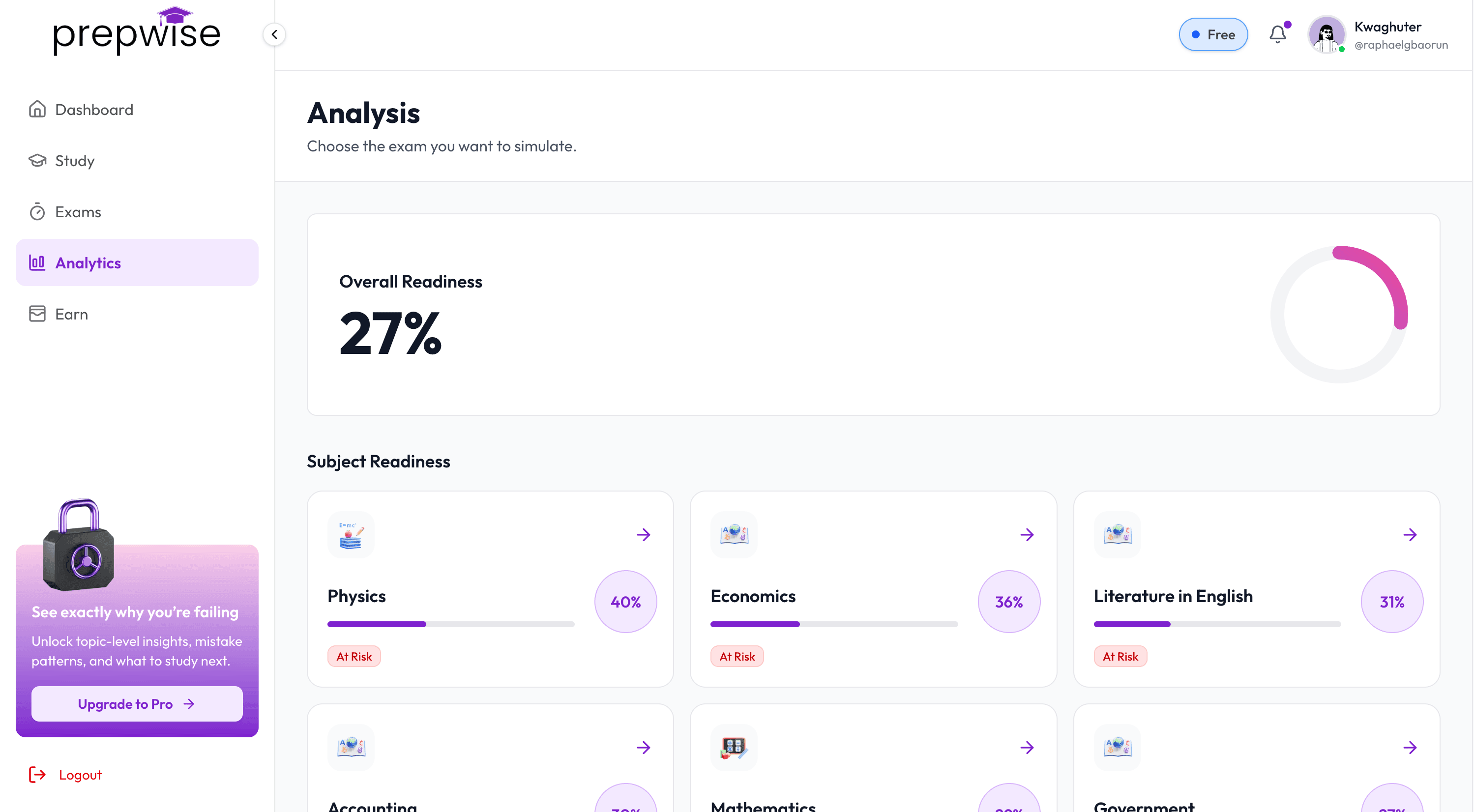 Prepwise Demo Preview